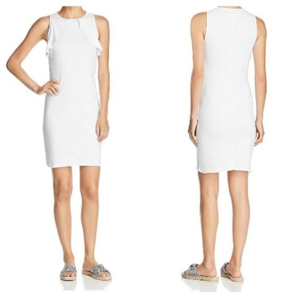 Three Dots Bodycon‎ Ruffled Dress Size Large New with Tags